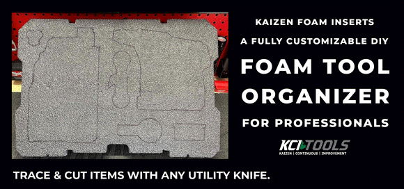 Kaizen Foam Inserts Toolbox Foam Organizer