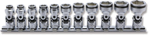 Koken RS2441M/11 1/4 Sq. Dr. Universal NUT GRIP Socket Set, 5mm-15mm - 11 pieces