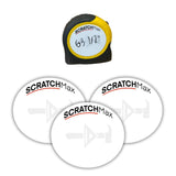 SCRATCHMax Erasable Tape Measure Note Pad