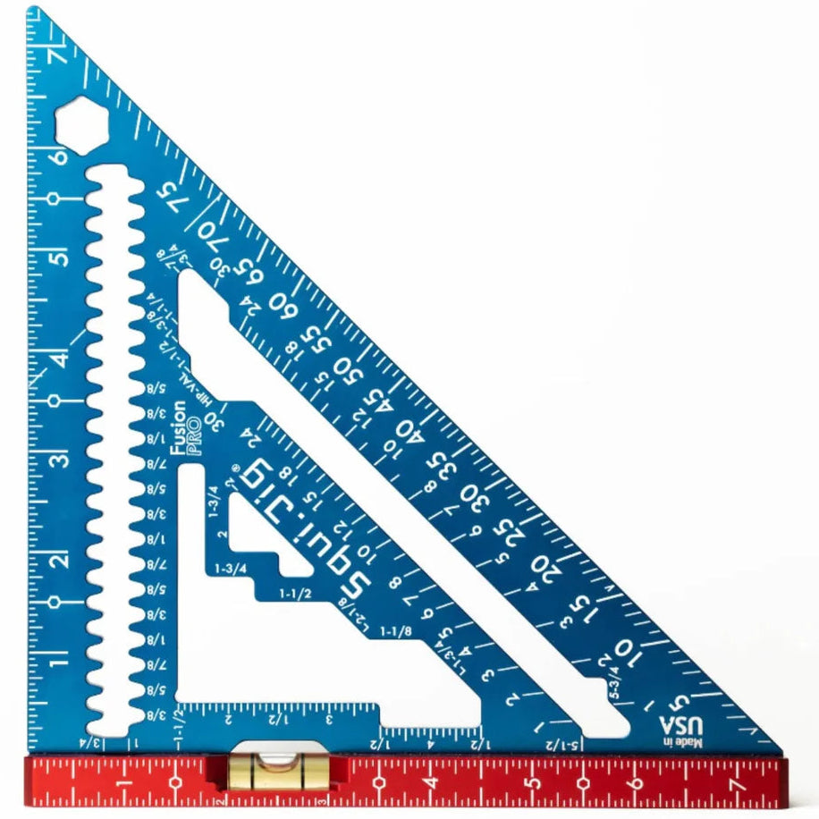 Squi.Jig Fusion Pro 7.5" Rafter Square with Level