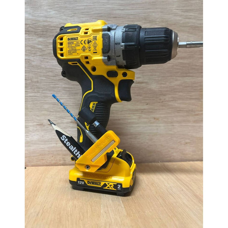 StealthMounts 45° & 90° Magnetic Bit Holder for Dewalt XR & Flexvolt Tools