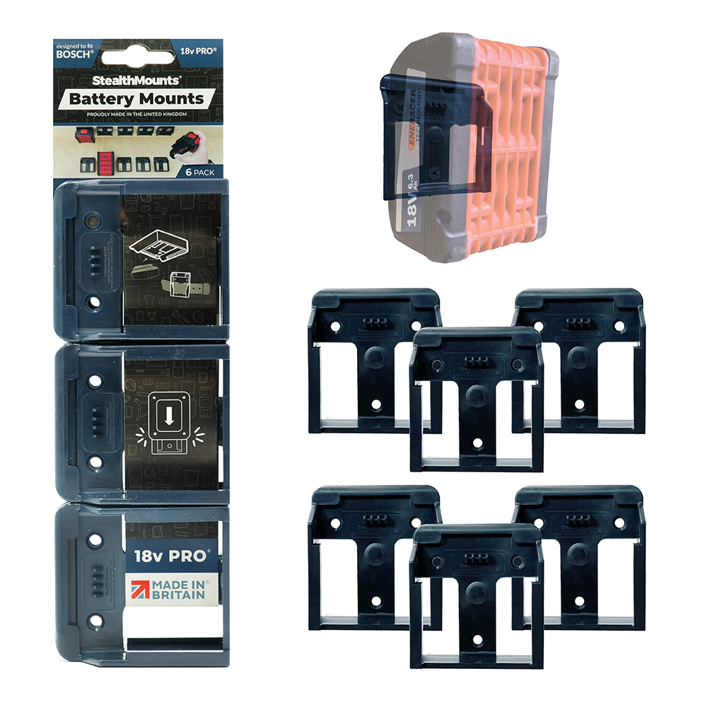 StealthMounts Battery Mounts for Bosch 18v Batteries