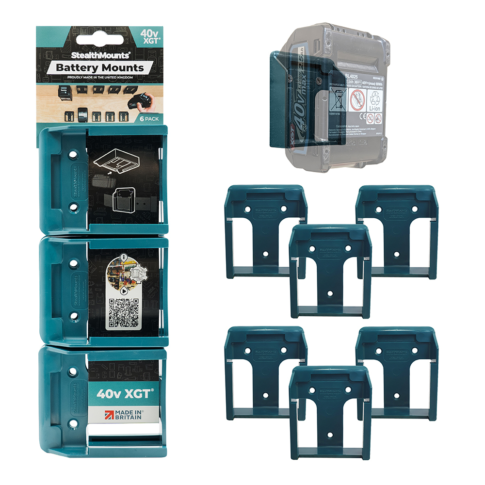 StealthMounts Battery Mounts for Makita 40v XGT Batteries