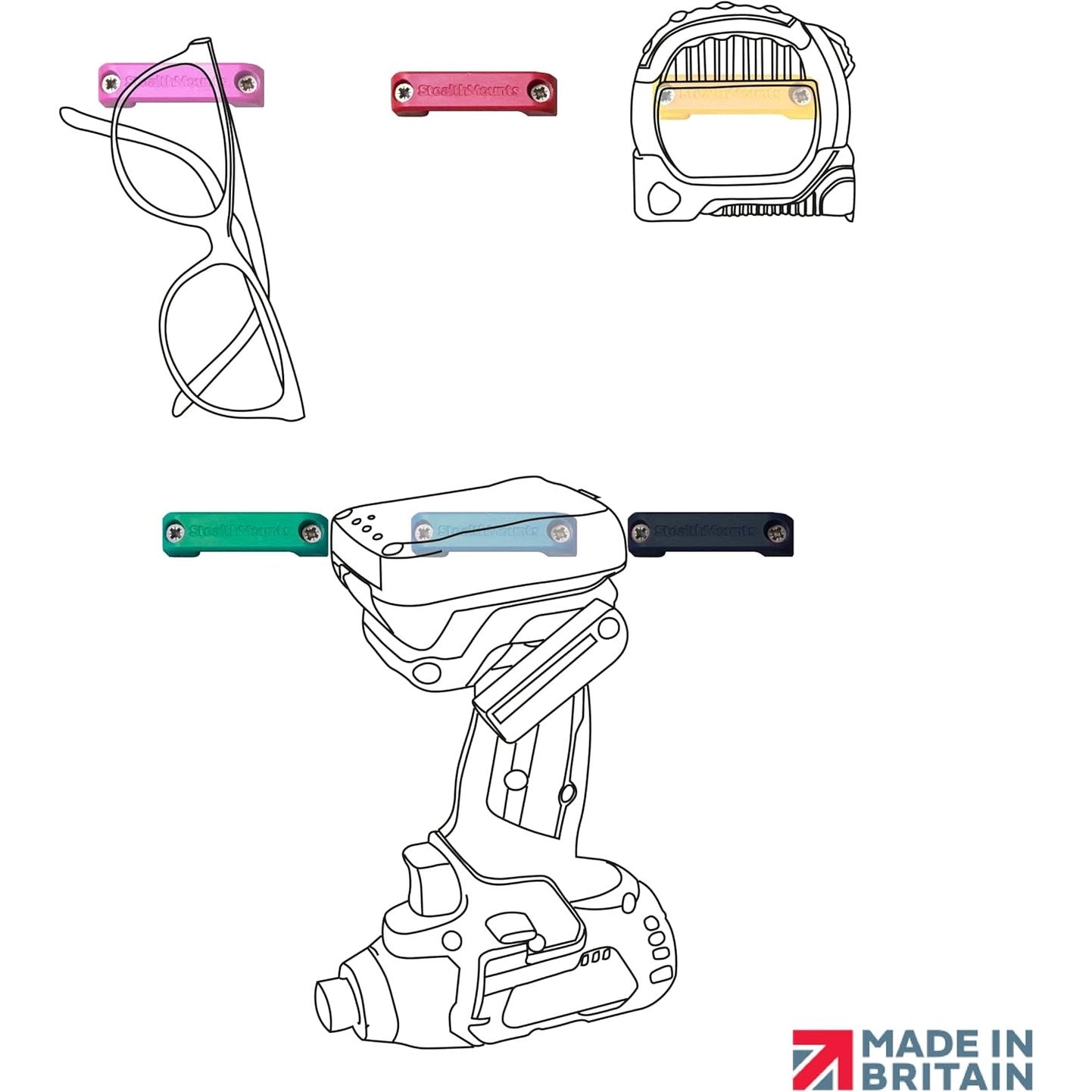 StealthMounts Bench Belt - Universal Tool Holders