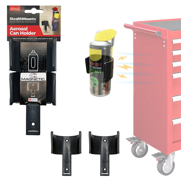 StealthMounts Magnetic Aerosol Can Holder - 2 Pack