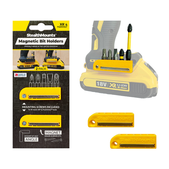 StealthMounts Magnetic Bit Holder for Dewalt XR & Flexvolt Tools