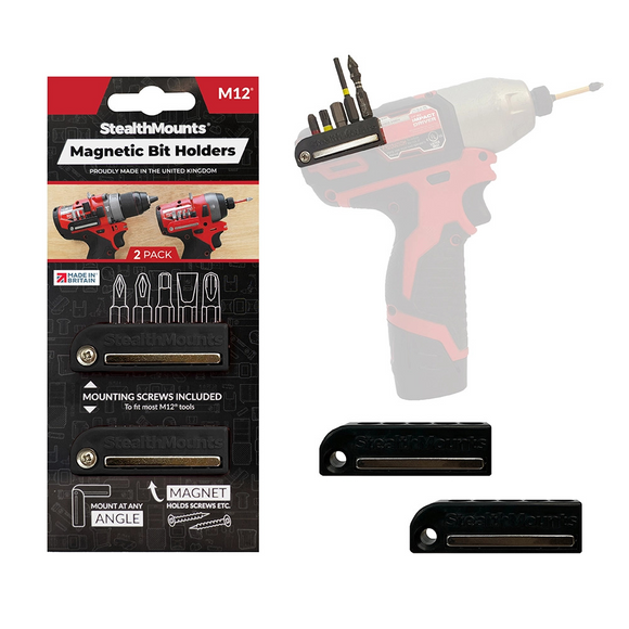 StealthMounts Magnetic Bit Holder for Milwaukee M12 Tools