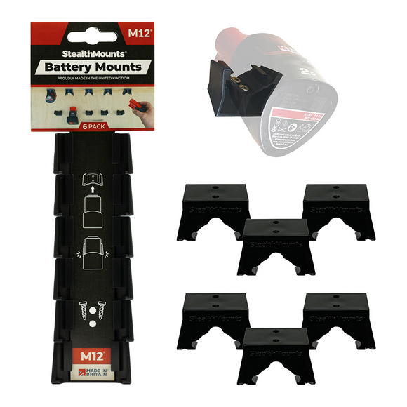 StealthMounts Milwaukee M12 Battery Holders