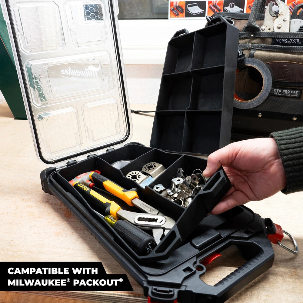 StealthMounts BLACK Quad Compartment FlexiTray