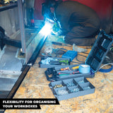 StealthMounts BLACK Quad Compartment FlexiTray