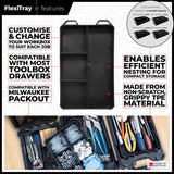 StealthMounts BLACK Quad Compartment FlexiTray