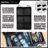 StealthMounts BLACK Six Compartment FlexiTray