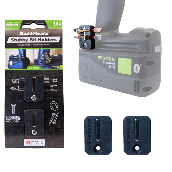 StealthMounts Stubby Magnetic Bit Holder for Festool Tools
