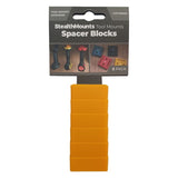 StealthMounts Tool Mount 12mm Spacers, Red, Yellow, Black & Teal