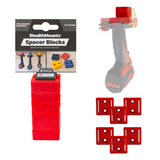 StealthMounts Tool Mount 12mm Spacers, Red, Yellow, Black & Teal