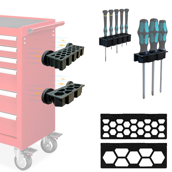StealthMounts Wall Hive System Magnetic Screwdriver Rack - 2 Pack