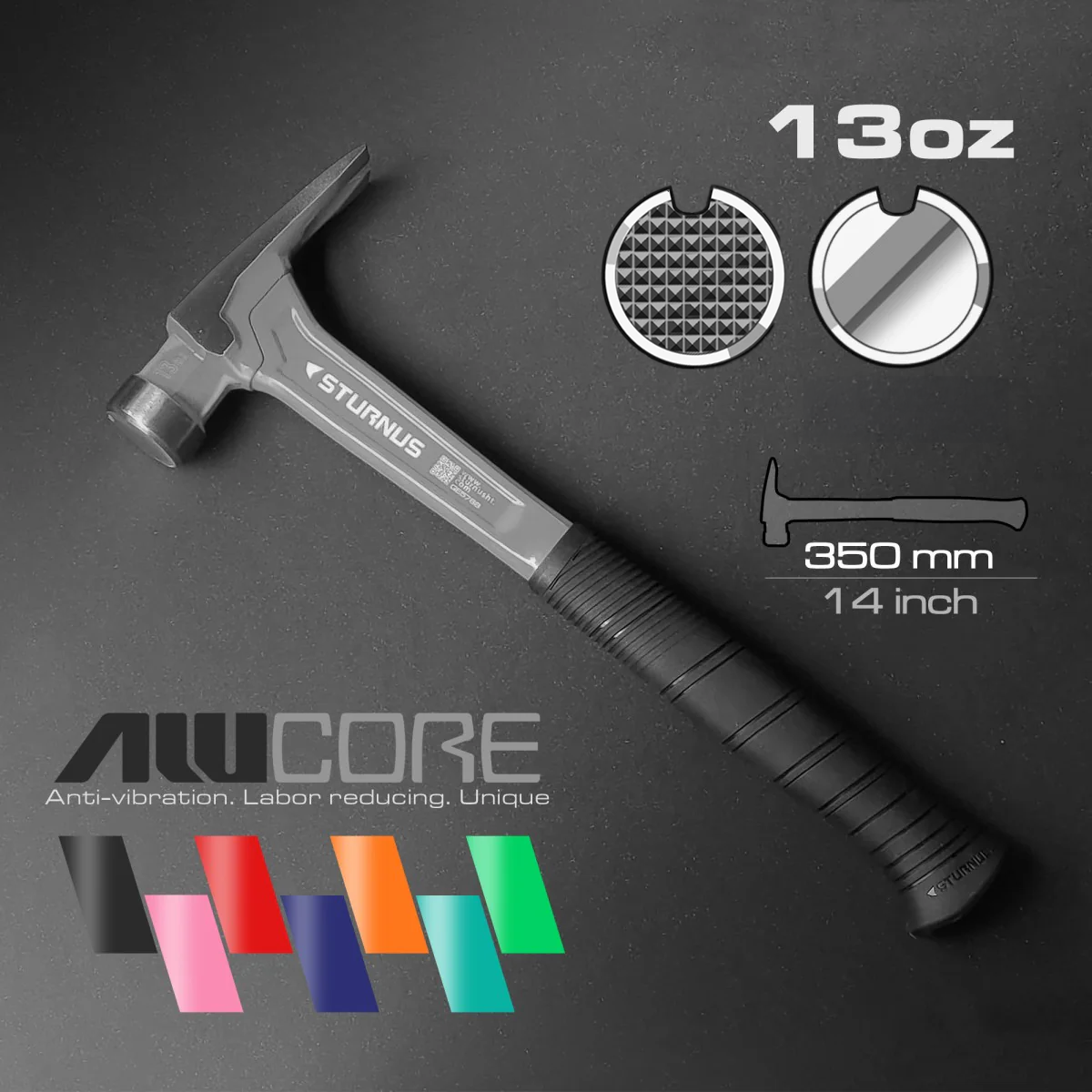 Sturnus Blue 13oz Velocity Rip Claw Hammer