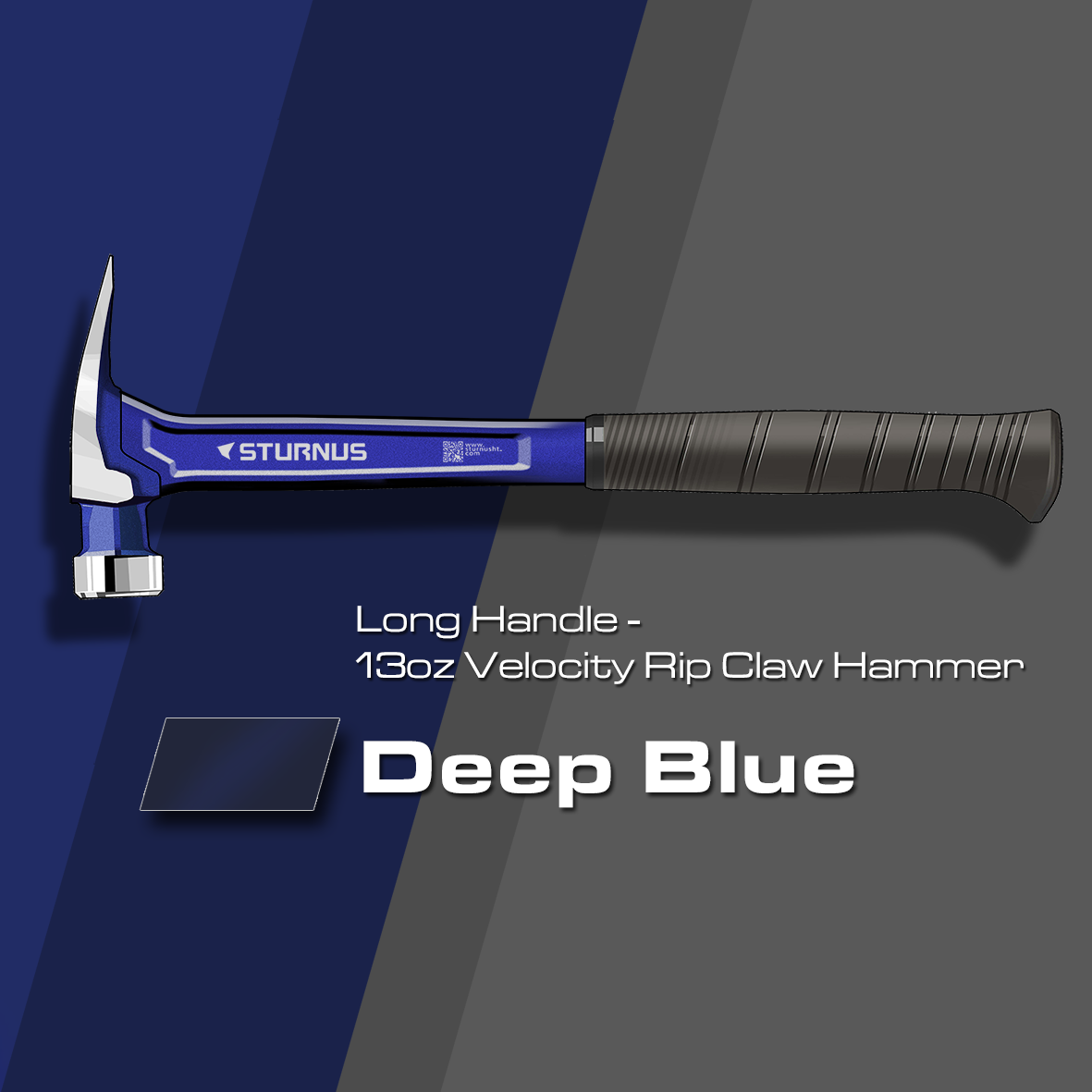 Sturnus Deep Blue 13oz Velocity Rip Claw Hammer