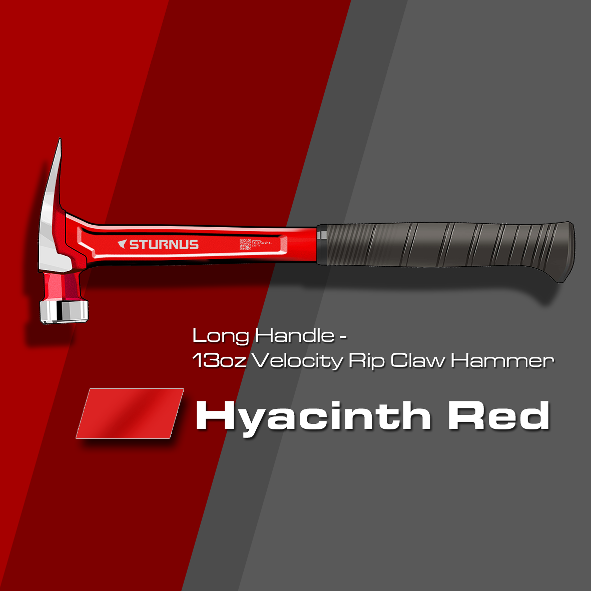 Sturnus Hyacinth Red 13oz Velocity Rip Claw Hammer