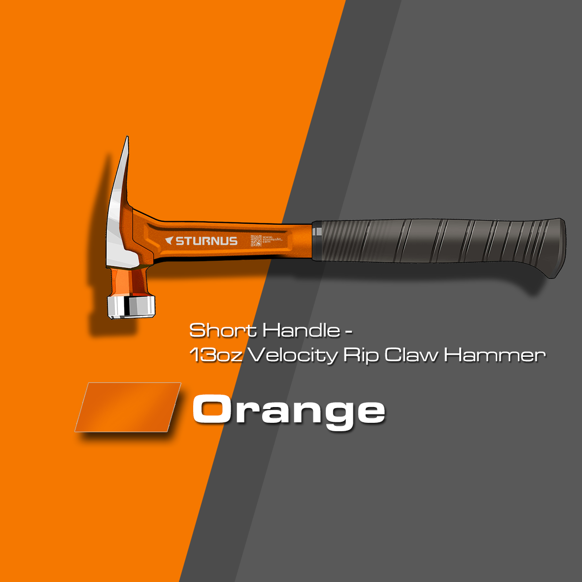 Sturnus Orange 13oz Velocity Rip Claw Hammer