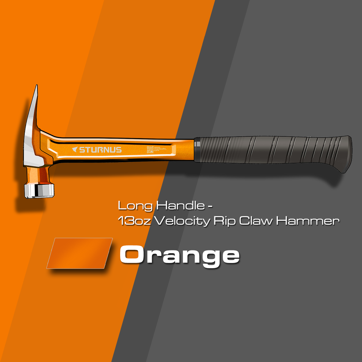 Sturnus Orange 13oz Velocity Rip Claw Hammer