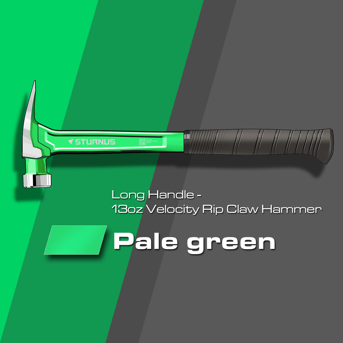 Sturnus Pale Green 13oz Velocity Rip Claw Hammer