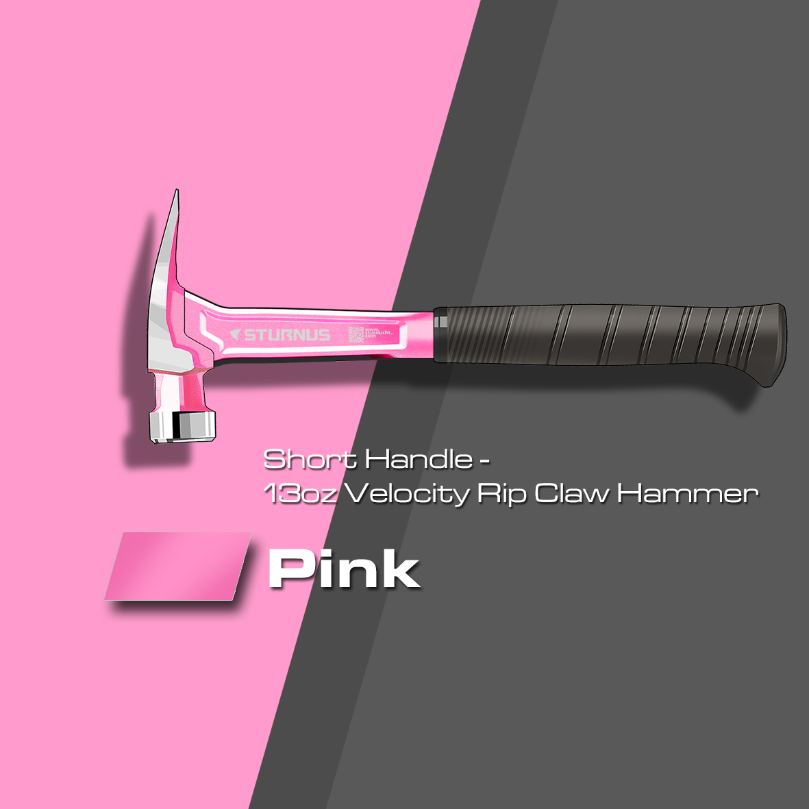 Sturnus Pink 13oz Velocity Rip Claw Hammer