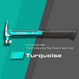 Sturnus Turquoise 13oz Velocity Rip Claw Hammer