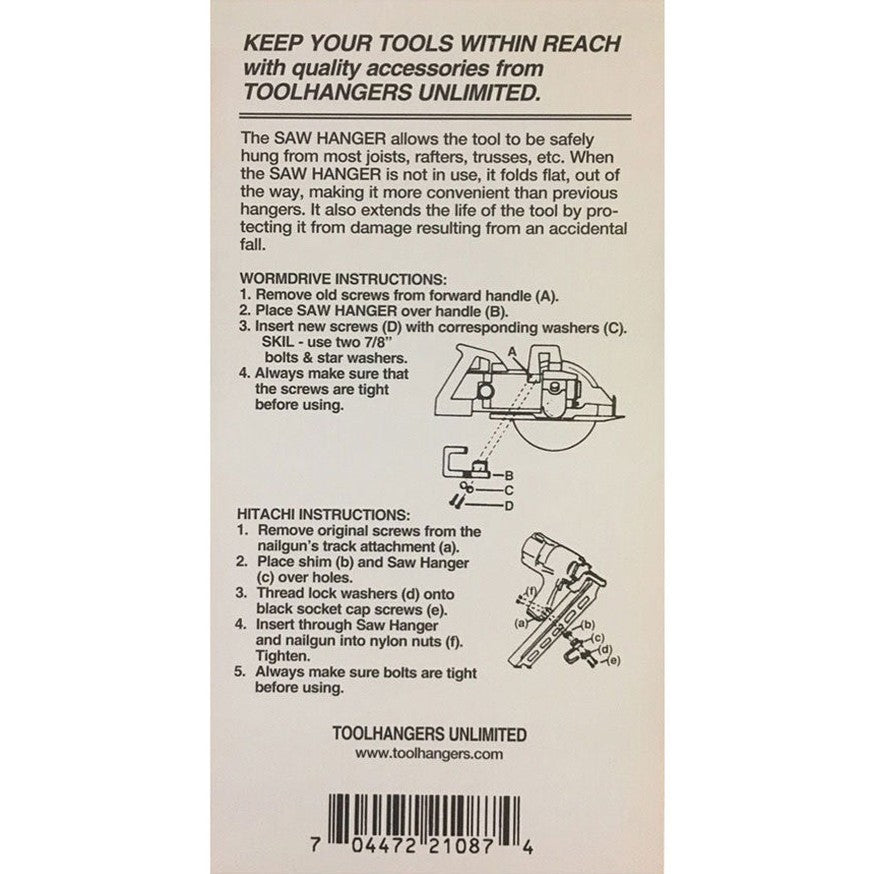 Tool Hangers 21087 Saw Hanger