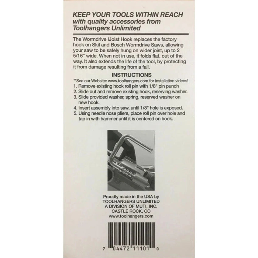 Tool Hangers SB101 Wormdrive I-Joist Hook