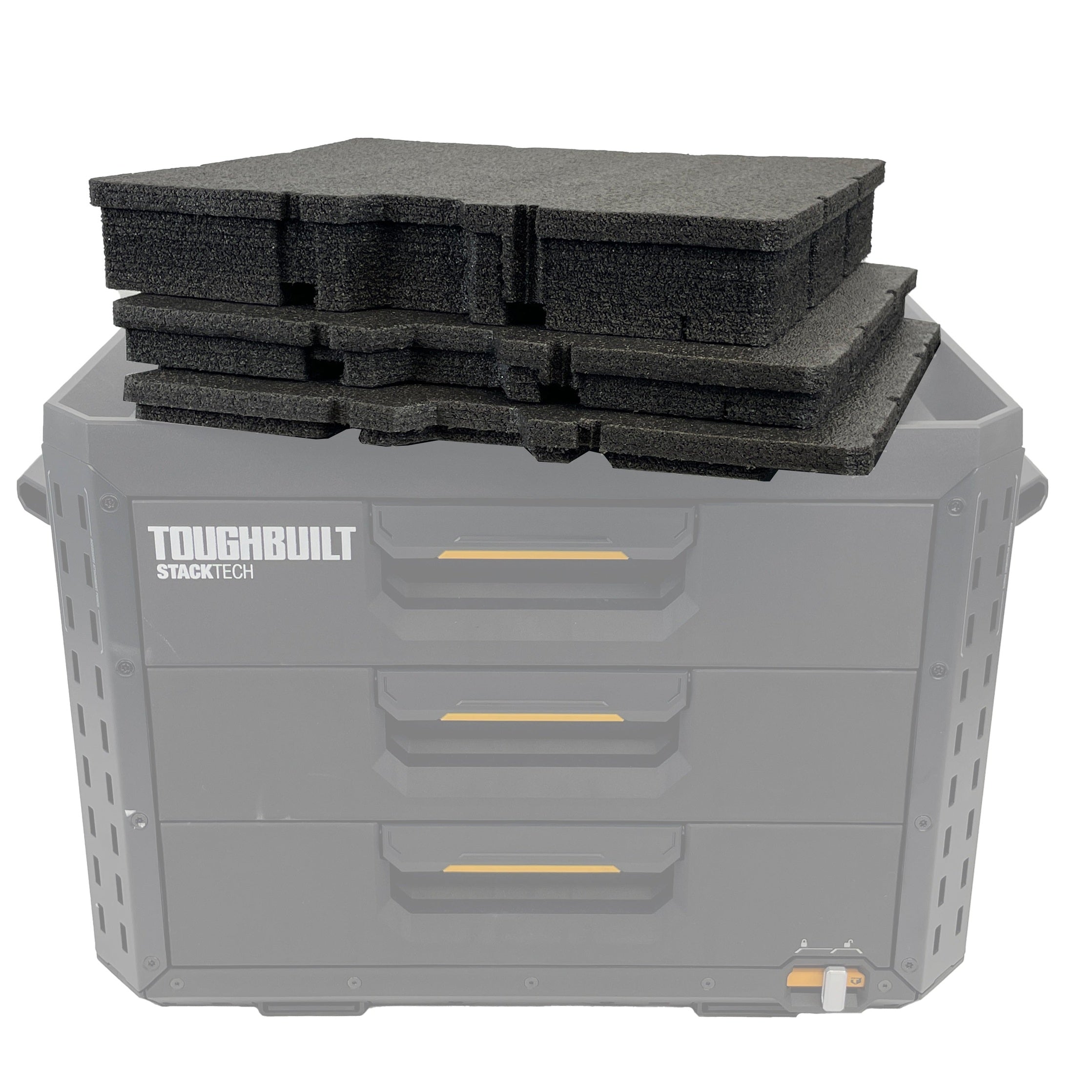 ToughBuilt StackTech XL 3-Drawer Tool Box - Kaizen Inserts – KCI Tools