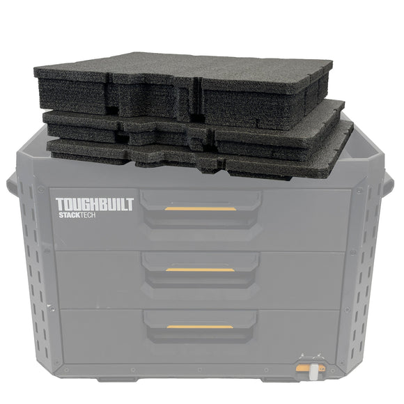 ToughBuilt StackTech XL 3-Drawer Tool Box - Kaizen Inserts – KCI Tools