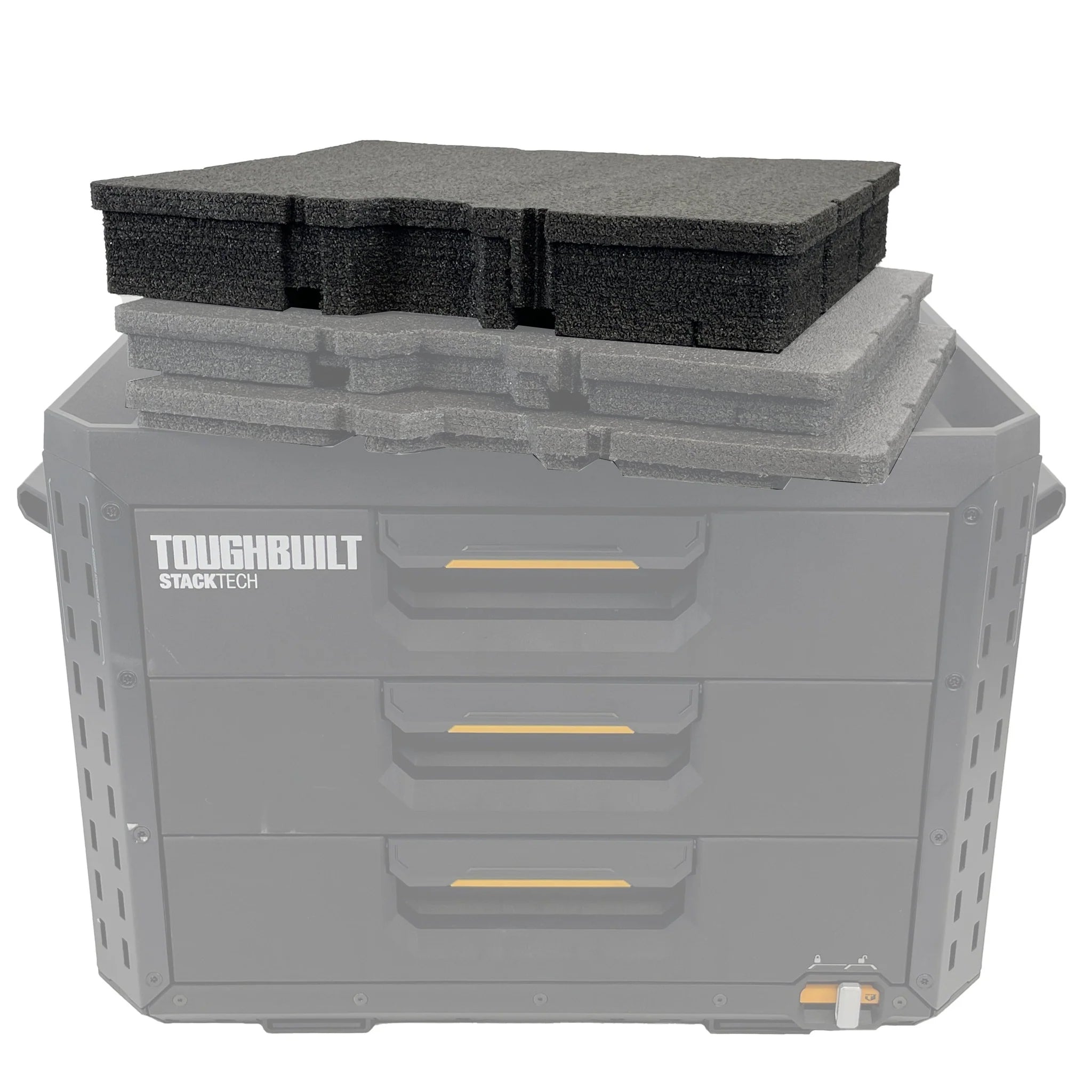 ToughBuilt StackTech XL 3-Drawer Tool Box - Kaizen Inserts