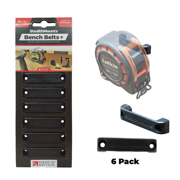 StealthMounts Bench Belt Plus - 6 Pack