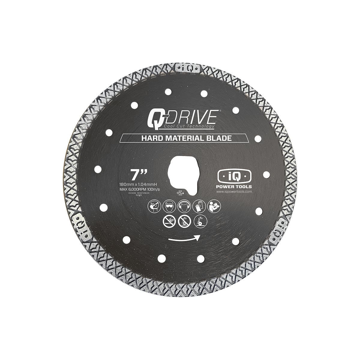 iQ Power Tools - 7" x 005 Q-Drive Tile Blade Dry - Hard Material