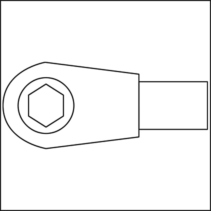 Hazet 6413-1 Insert reversible ratchet for bits