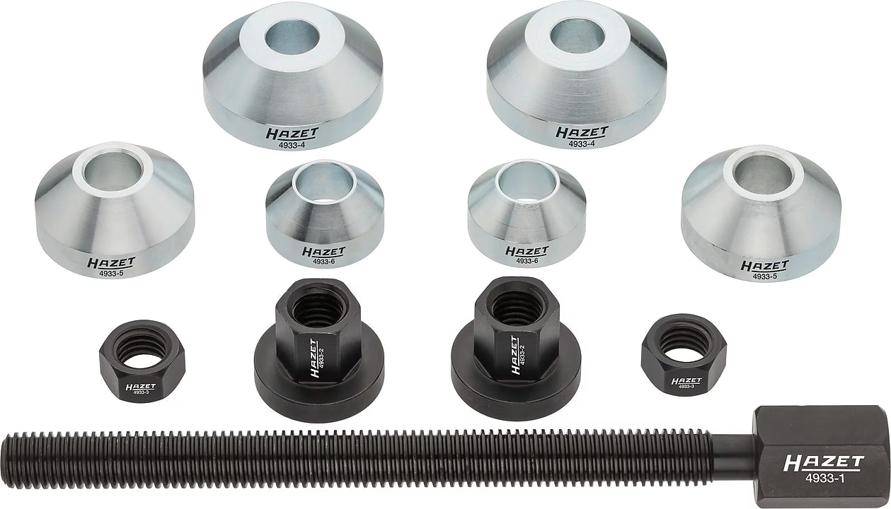 Hazet 4933-1/11 Double cone wheel bearing tool set
