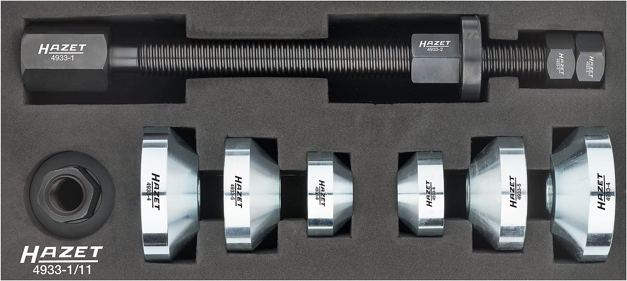 Hazet 4933-1/11 Double cone wheel bearing tool set