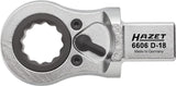 Hazet 6606D-18 Ratcheting insert box-end wrench