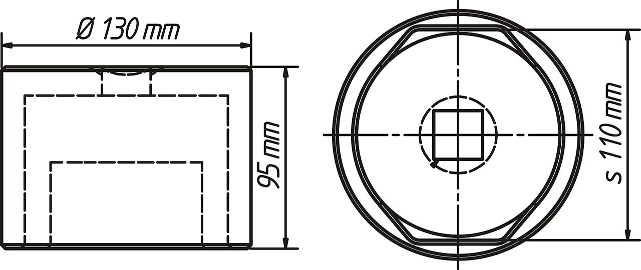 Hazet 4937-110 Commercial vehicle hub cap wrench