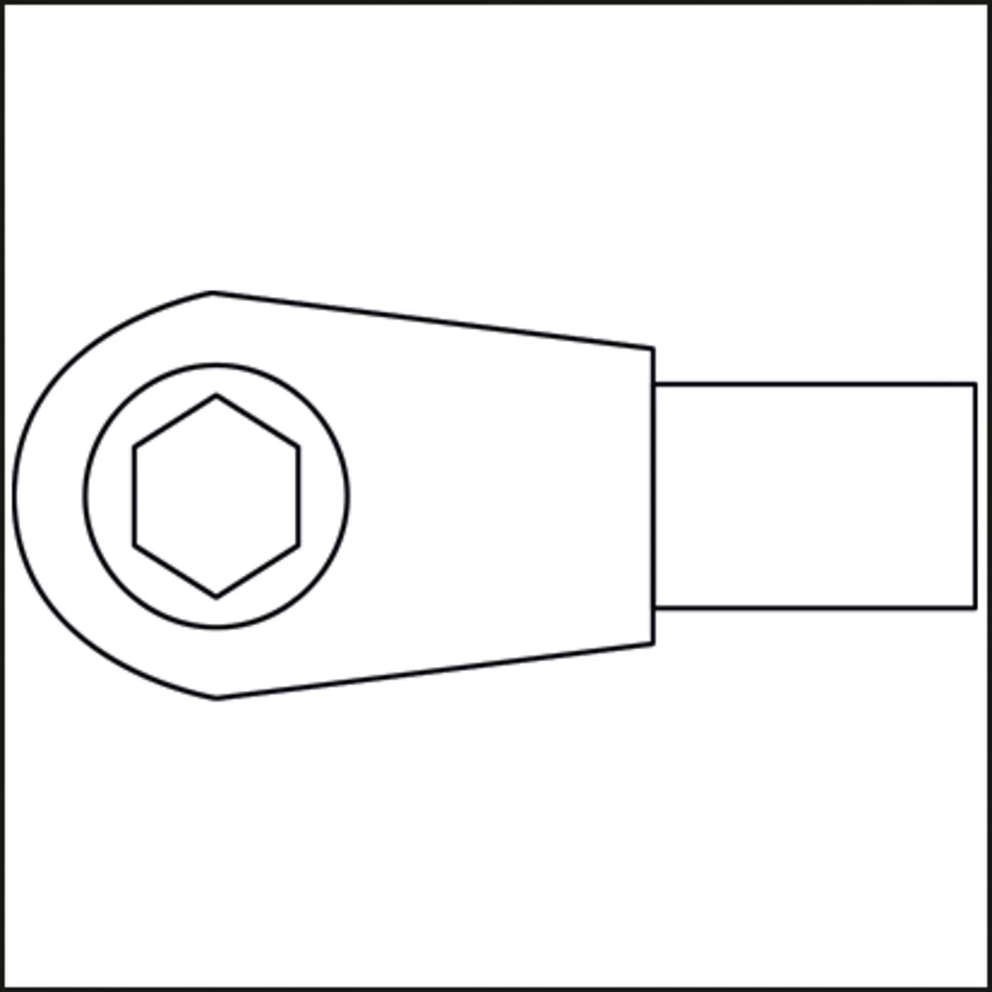 Hazet 6408 Insert reversible ratchet for bits