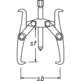 Hazet 1783-22 Universal puller ∙ 2-arm
