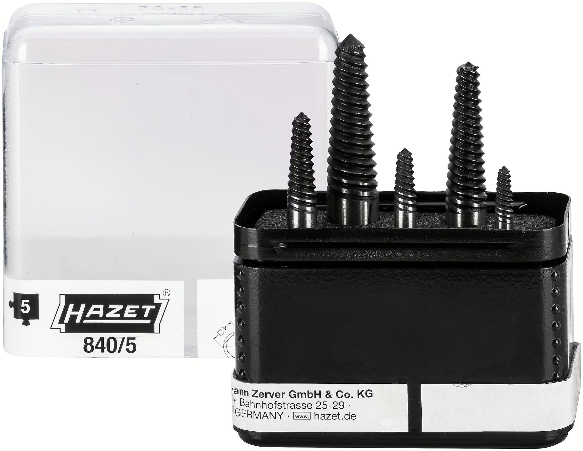 Hazet 840/5 Screw extractor set