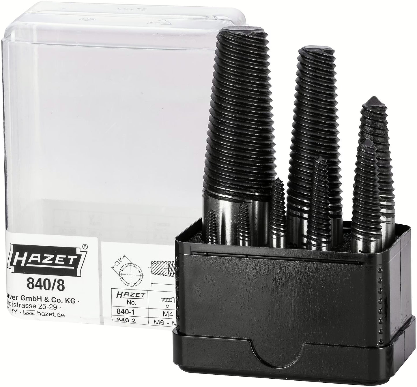 Hazet 840/8 Screw extractor set