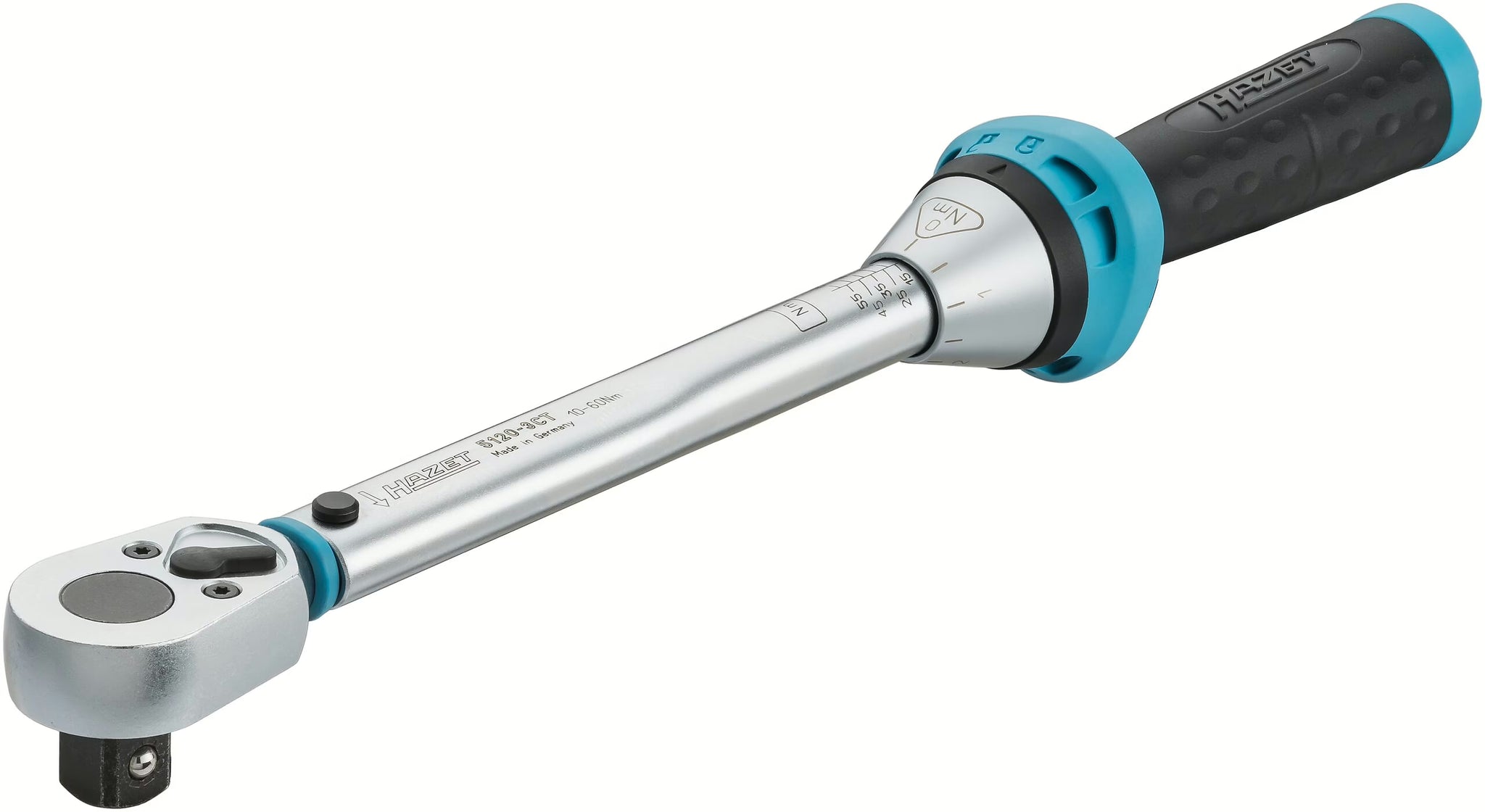 Hazet 5120-3CTCAL  1⁄2″ Torque wrench with DAkkS calibration certificate ∙ 10 – 60 Nm ∙ ±3%