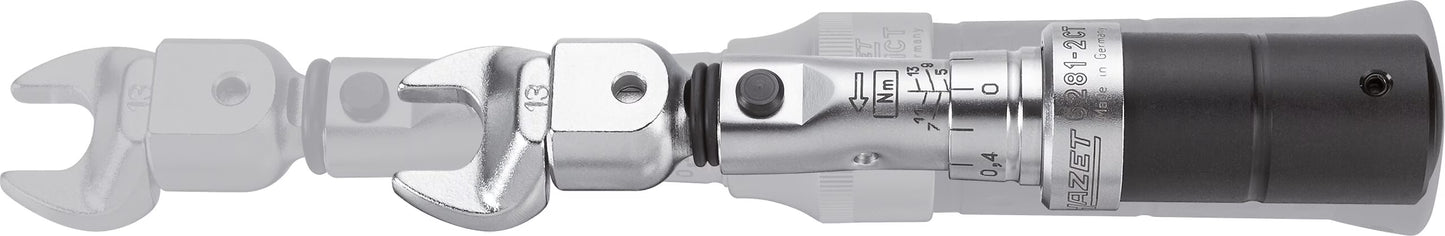 Hazet 6281-2CTCAL 9 x 12 mm Torque wrench with DAkkS calibration certificate ∙ 5 – 13 Nm ∙ ±4%