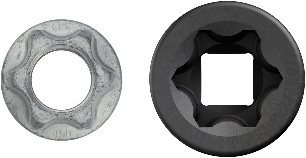 Hazet 2784SLG-1  1⁄2″ Impact socket ∙ with special profile ∙ Groove profile