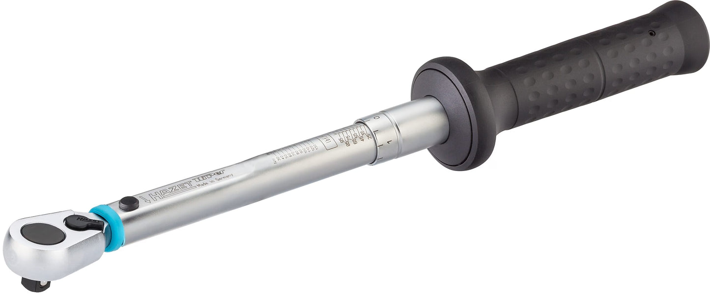Hazet 6115-1CT 3⁄8″ Torque wrench ∙ US-STANDARD ∙ 27.1 – 135.6 Nm ∙ 20 – 100 lbf.ft ∙ ±3% ∙ With HiPer reversible ratchet