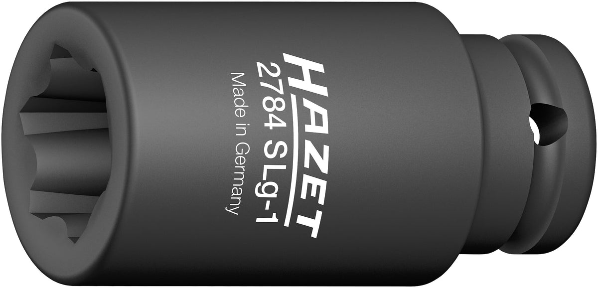 Hazet 2784SLG-1  1⁄2″ Impact socket ∙ with special profile ∙ Groove profile