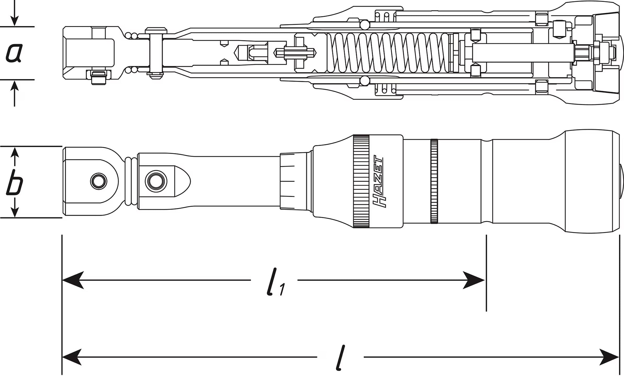 Hazet 6281-2CTCAL 9 x 12 mm Torque wrench with DAkkS calibration certificate ∙ 5 – 13 Nm ∙ ±4%